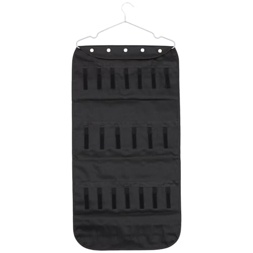 UTHCLO Organizer da Parete per Gioielli Bifacciale in Pvc Trasparente Doppia Tasca, Borsa Portagioielli per Orecchini Pendenti, Collane e Accessori Chioma, Salvaspazio per Camera