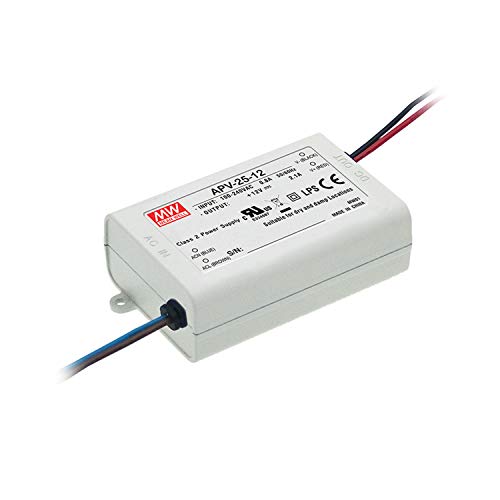 Image of APV-25-36 Mean Well 36V 0.7A 25W Single Output Constant Voltage LED Switching Power Supply LED Driver Pass LPS IP42 AC to DC