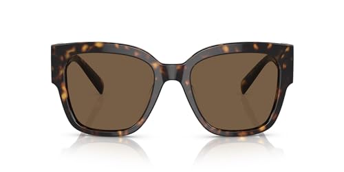 Versace VE 4437U 108/73 Havana Plastic Square Sunglasses Brown Lens4