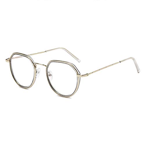 Anti Blue Ray Myopia Brille für optische Brille mit rundem Objektiv und Unisex-Metallrahmen Cover
