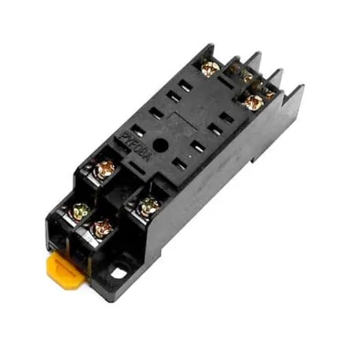 Support de relais 8 broches AC250V fixation rapide sur rail DIN 35mm