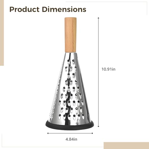 Rallador de Queso 9 Pulgadas con Mango de Madera miniatura 2