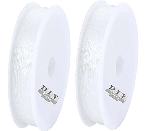 DIY Crafts Pack of 1 Roll, 1.0mm, 1 Roll, Stretchy Clear Elastic Stretch Crystal Thread String Cord for DIY Necklace Jewelry Making and Craft Bracelet Be (Pack of 1 Roll, 1.0mm)