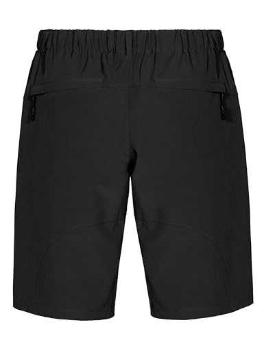 Little Donkey Andy Men's Quick Dry Stretch Cargo Shorts for Hiking Camping Travel Black XL