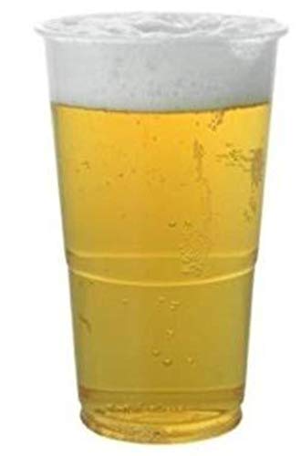 GSL® - 50 x Plastic Disposable Half Pint Glasses