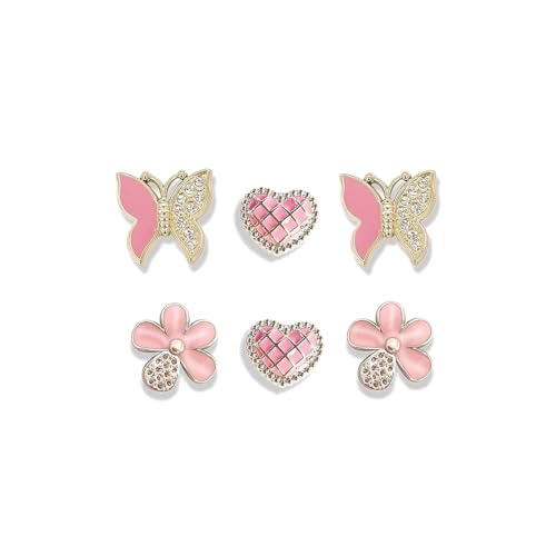 HDGOUIV Pink Bling Charms for Women,Girly Golden Bear Chains for Croc Clog Sandals,Rhinestones Bling Chain Charms Cute Designer DIY Shoe Accessories Decoration Jewels Party Favors by HDGOUIV - Used condition - Image 3