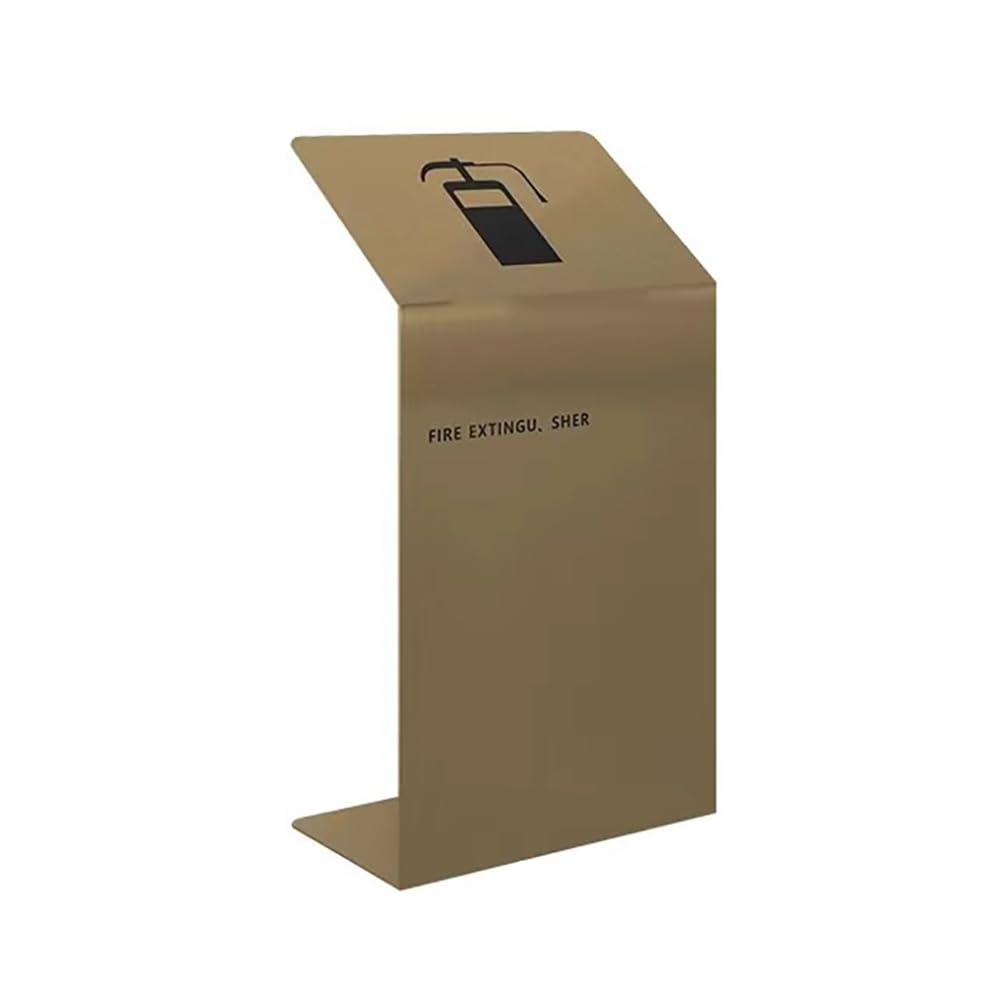 Coffret d'extincteur design d'or pour salons et bureaux modernes