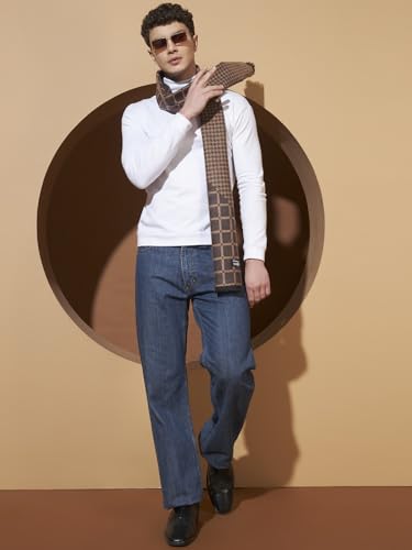Image of Ravaiyaa - Attitude is everything Men's Reversible Stripe Pattern Winter Wool Scarf, Muffler 72 inchx12 inch Inch
