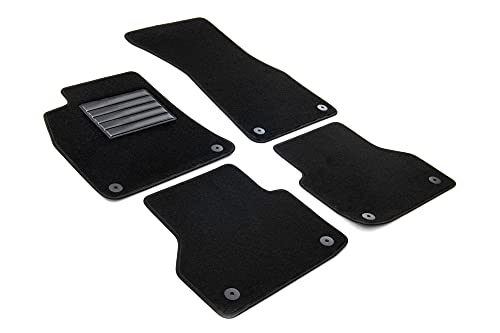 MDM SP-7722 Fußmatten Velours Autoteppich passend für Audi A6 (C8) 2018 / A6 (C8) Avant 2018
