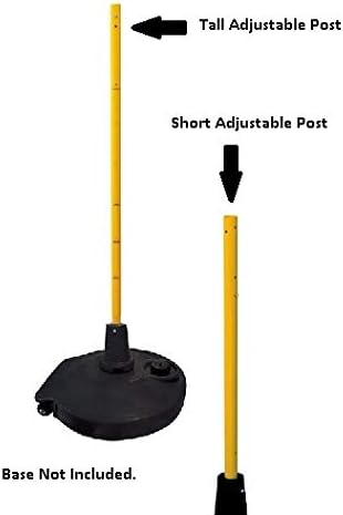 The Zone POWRBase Multi-Purpose Target Mat, Volleyball & Net Ball System (Adjustable Tall Post 61”- 95”H)