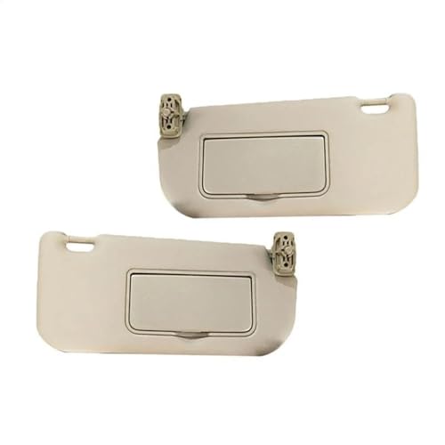 に適合するKIAに適合するスポルテージKM 2004-2009 左右サンバイザー サンシールド サンバイザーシールド シェードボード ミラー付き(1Pair Beige)