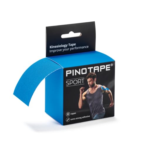 PINOFIT Pinotape Sport kinesiologisches Tape cm x m hautfreundlich Blau 5 meter