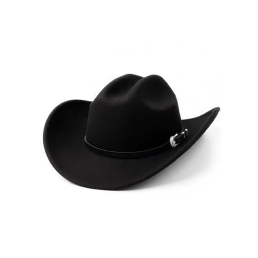 Zylioo S/M/L/XL/XXL Cowboy Felt Hats Mens Big Heads Winter Western Fedora Hat Wide Brim with Belt Buckle
