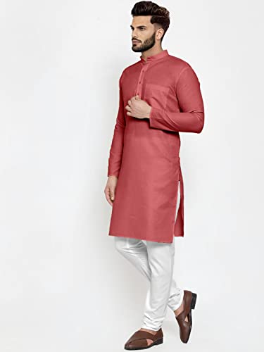 Image of Men's Cotton Blend Kurta Pyjama Set