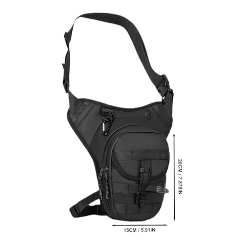 Durable motorcycle thigh bag resistente al agua con compartimentos de ruta 2