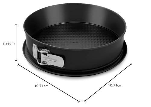Foto von FORMEGOLOSE, 1-Boden 26 cm Kuchenform, Mit Tropfsicherem Boden, Stahl Mit Doppelter Antihaftbeschichtung, Schwarz