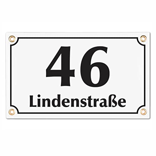 Plaque numéro de maison lisible et résistante aux intempéries en céramique - 4