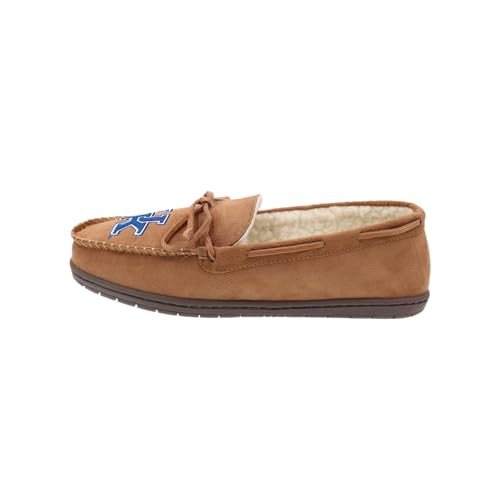 Image of FOCO NCAA Mens NCAA College Team Logo Moccasin Slippers