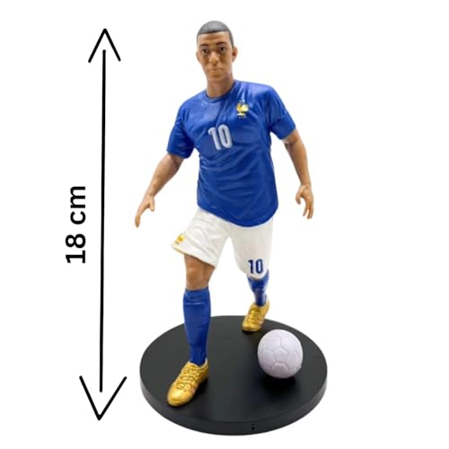 Mayatra's Football Player Figure - Premium Sports Action Figure for Fans, Kids, and Collectors - Detailed Design, Perfect for Display, Gifting (Mbappe FR)