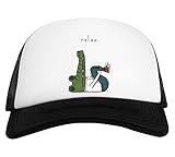 relax forte capsules Snap ajustable Relax Gorra De Béisbol Unisex Blanca Negra White Black Baseball Cap