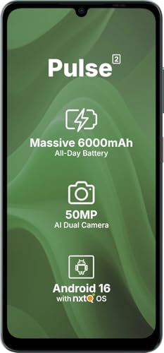 Image of AI+ Pulse 2, 6.745 inch HD+ Display, 4GB RAM, 64GB Storage, Android 16, Unisoc T7250 Octa Core, 50MP Camera, 6000mAh Battery (Green)