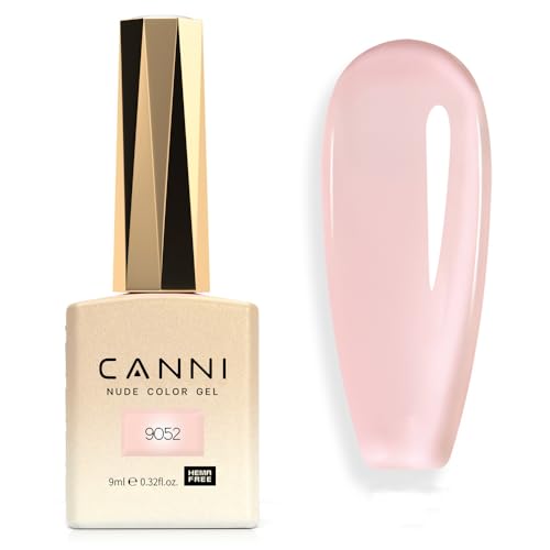 CANNI Esmaltes Semipermanentes de Uñas en Gel naturaleza rosa claro Transparente Pintauñas Semipermanentes Apto Para Principiantes Manicura 9ml
