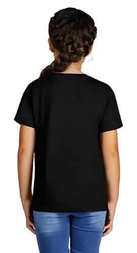 Image of ORATEES Premium Biowash Cotton T-Shirt for Girls | Anti-Pilling & Breathable Kids Wear | Regular Fit | Half Sleeve | Round Neck | White | Pack of 1