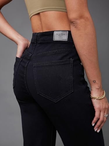 Image of Miss Chase Women's Skinny High Rise Cropped Stretchable Denim Jeans