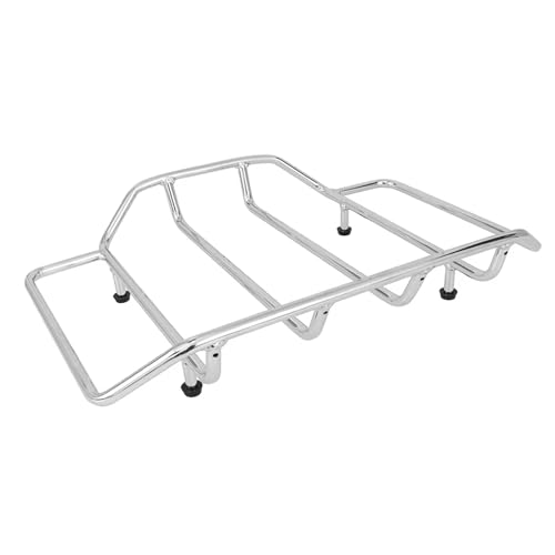 Portaequipajes Equipaje Trasero Portaequipajes para Maletero De Motocicleta para Touring para Road King para Street Glide para Classic para Special para Street para Road Glide 1984-UP(Chrome)