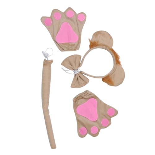 SAFIGLE 1 Juego Diadema Animal Decoración Diademas Venda Mujer Diadema Con Orejas De Corbata De Lazo Decorativo Arco Ropa De Pelo De Oreja De Fiesta Chica Tela