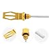 Cabilock Motorcycle Oil Dipstick Aluminum Screw Cap Oil Level Gauge for Scooters Dirt Bikes Car DIY Maintenance