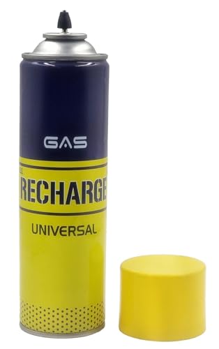Image of Universal Lighter Gas Recharge Can with Steel Refill Nozzle Butane Gas Lighter Refill Bottle 550Ml Stainless Steel | Refillable Gas Canister | Portable Lighter Fuel Bottle | Durable Metal Construction
