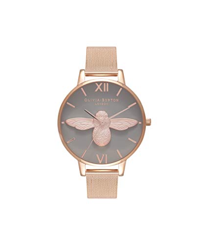 Preisvergleich Produktbild Olivia Burton Damen Analog Quarz Armbanduhr mit Edelstahlarmband