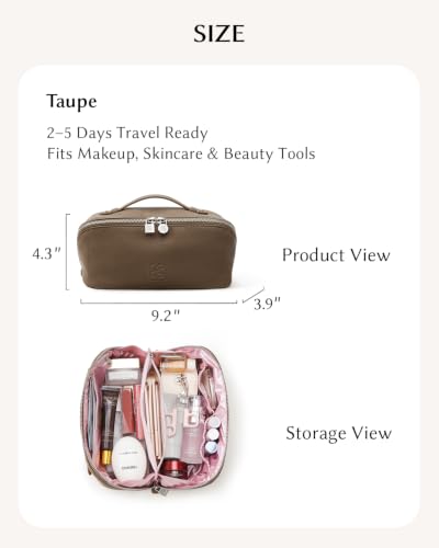 Image of EACHY Travel Makeup Bag Organizer, Toiletry Bag for Women, Cosmetic Pouch