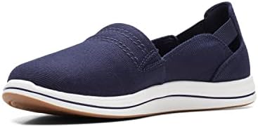 Clarks Women's Breeze Step II Loafer, Dark Navy Textile, 11 | Image 4