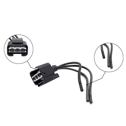 Image of SecosAutoparts WRK4K-MA59 WRK4KMA59 Cooling Fan Resistor Pigtail Connector Compatible with Kia Sedona 2014-2018 Optima 2014-2019 Blower Motor Resistor Connector