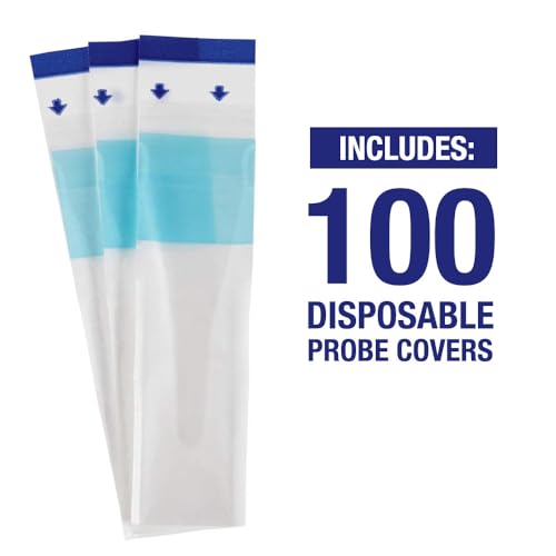 mabis disposable probe covers for digital thermometers box of 100 fsa eligible can be used orally rectally or under the arm