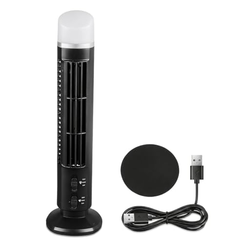 Trouvaille Bladeless Tower Fan with LED Light
