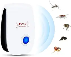 MEVS Repelente Ultrassônico Eletrônico Espanta Mosquitos Insetos Ratos Baratas Aranhas Formiga Moscas Seguro para Crianças Bebes Pets Humanos e Plantas Aparelho Elétrico