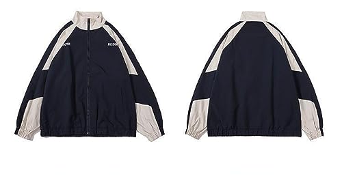 Women Vintage Varsity Jacket Y2K Preppy Racer Bomber Jacket Japanese Korean Zip Up Sweatshirt Streetwear Outerwear2