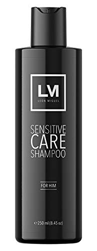 LEON MIGUEL Sensitive Care Shampoo - Shampooing anti-chute Cheveux Shampooing anti-Pellicules pour Repousse des Cheveux | Plus de volume (FOR HIM)