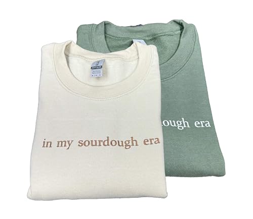 In My Sourdough Era Embroidered Crewneck Sweatshirt | Sourdough Starter | Gift for Her | Gift for Mom | Homestead Gifts | Trendy Sweatshirt | Baker | BreadTok | Gift for bakers