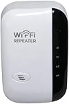 1200 Double bande WiFi Booster de signal d'extension, répéteur sans fil longue portée, WPS Installation,Port d'Ethernet,Mémoire d'alimentation hors tension,Conception de dissipation de chaleur pour Appartement Grande Maison (Blanc) 6 Antenne 300M)