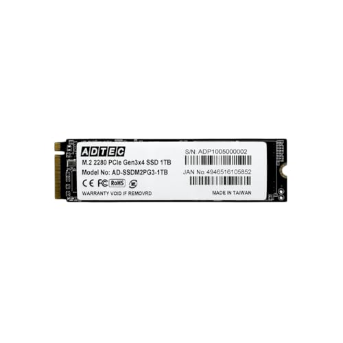 Amazon | アドテック M.2 1TB 3D TLC NVMe PCIe Gen3x4(2280) 3年保証