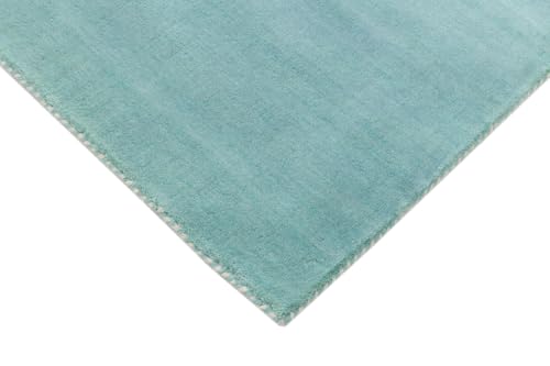 Tapis laine Inde Loom Gabbeh Mint 293x76 cm couloir