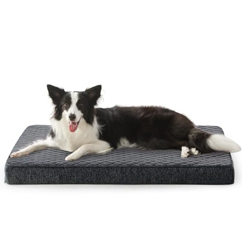 JOEJOY Panier Chien Grande Taille Orthopedique, Coussin Chien Lavable en Machine, Tissu Peluche...