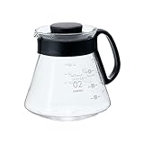 HARIO (ハリオ) V60 レンジサーバー 600ml 2~5杯用 ブラック コーヒーサーバー 耐熱ガラス 日本製 XVD-60B