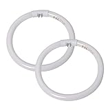 7in T5-22W Circular Fluorescent Light Bulb Replacement Compatible with Za-DRO /Floxite/Rialto,Makeup Mirror Bulb-2 Pack
