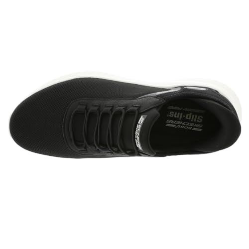 Skechers Men's Squad Chaos-Tough Walk Hands Free Slip-ins Sneaker, Black, 8.52