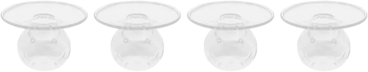 Zerodeko Pcs Glass Ice Cup Beverage Cup Reusable Glass Dessert Bowl for Parties